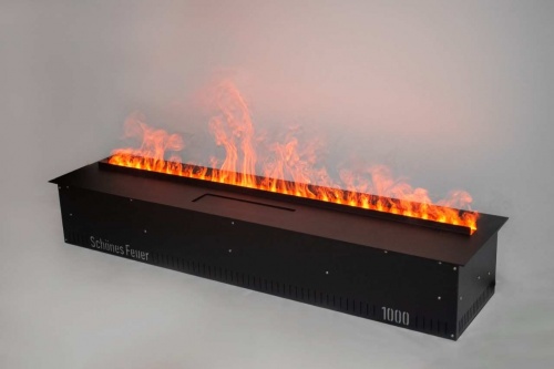 Электроочаг Schönes Feuer 3D FireLine 1000 Pro со стальной крышкой в Краснодаре