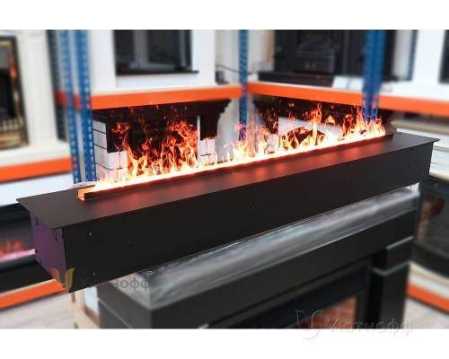 3D электроочаг Real Flame Line-S 150 3D Matte Black в Краснодаре